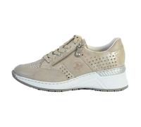 Basket Cuir Rieker - Version basse - Beige - Lacets - Femme 36