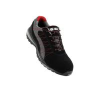 Generique Chaussure de sécurité basse ZEPHIR S1P cuir croûte velours noir toile grise S24 5122