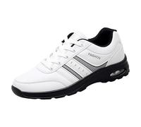 Basket De Securite Homme,Hommes décontracté en Cuir Nuit réfléchissant Voyage Course Grande Taille Baskets Chaussures décontractées