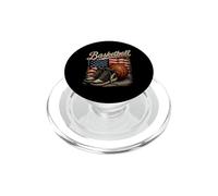 Basket Drapeau USA Retro Sneaker Hoops Player PopSockets PopGrip pour MagSafe