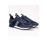 Basket EA7 Emporio Armani - Homme - Textile - Bleu - Blanc - Détails embossés 46