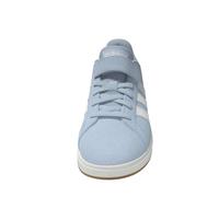 Basket Garçon En Cuir Style Rétro Velcro Bleu Et Noir 35