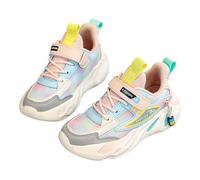 Basket Enfant Garcon Chaussures de Course Pieds Nus, Respirantes, antidérapantes Basses Marche Walking Fitness Shoes Idéales pour l'école, Les Loisirs Hook and Loop Chaussures Basket