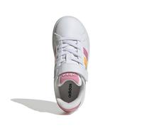 Adidas Grand Court Child Boys Trainers Blanc/Menthe/Rose 2 (34) Male