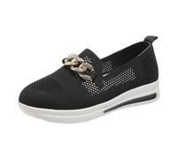 Basket Été Femme Chaussures Orthopédiques Chaussure Plateforme Orthopédique sans Lacet Tennis Confort Chic Maille Antidérapante a Enfiler ble Ete Orthopedique Toile Respirante Lavable