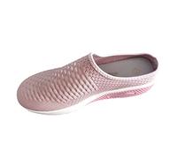 Basket Femme Baskets CompenséEs Femme Dames été Respirant Grande Taille Couleur Unie Doux Confortable vêtements de Sport Hors Classique Chaussures décontractées Pantoufles Chic Rose 41