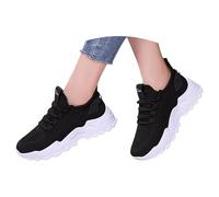 Basket Femme Chaussures De Course Légère Air Respirant Sneakers en Maille Antidérapante Chaussures De Sport À Lacets-Coussin Décontracté Sneaker pour Tennis Jogging Running Sports