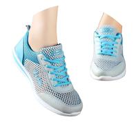 Basket Femme Chaussures De Marche Légère Respirantes Sneakers en Maille Antidérapante Chaussures De Sport À Lacets-Coussin Décontracté Baskets pour Sports Fitness Athlétisme Gym