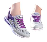 Basket Femme Chaussures De Marche Légère Respirantes Sneakers en Maille Antidérapante Chaussures De Sport À Lacets-Coussin Décontracté Baskets pour Sports Fitness Athlétisme Gym