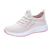 Basket Femme Chaussures De Marche Légères Air Respirant Sneakers Mesh Antidérapantes Chaussures De Running À Lacets-Coussin Casual Sneaker pour Jogging Tennis Running Sports