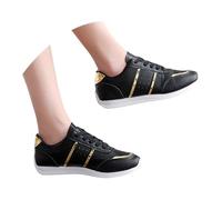 Basket Femme Chaussures De Marche Légères Respirantes Sneaker Mesh Anti-Dérapant Chaussures De Sport À Lacets-Coussin Décontractés Sneakers pour Jogging Fitness Sports Athlétisme