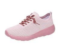 Basket Femme Chaussures De Running Legere Air Respirant Baskets Mesh Antidérapage Chaussures De Course À Lacets-Coussin Décontractée Sneakers pour Gym Fitness Sports Athlétisme