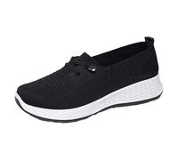 Basket Femme Confort Chaussure De Running Spring Versatile Soft Sole Breathable Lightweight On Casual Shoes Toile Été Trail Fitness Orthopedique Pied Large Chaussures Pieds Larges Orthopédique Le noir