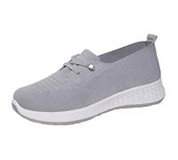 Basket Femme Confort Chaussure De Running Spring Versatile Soft Sole Breathable Lightweight on Casual Shoes Chaussures Marche Tennis Chic Femmes Confortable Confortables Sport Trail Été Fourré Grey