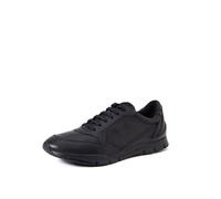 Basket Femme Geox - D04F2A00085 - Cuir Noir - Talon Plat - Confort Optimal - Lacets 36