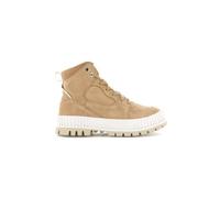 Basket Femme - PALLADIUM - Pallashock Hi Snk - Cuir - Marron - Lacets 37