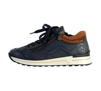 Rieker Femme Baskets N1400, Dame Baskets Basses,Semelle intérieure Amovible,Chaussure Basse,Chaussures de Rue,Loisirs,Sport,Bleu (Blau / 14),37 EU / 4 UK