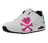 Basket Femme - SKECHERS - 125673 Blanc - Semelle Gomme - Lacets - Synthétique 36