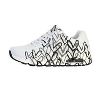 Basket Femme Skechers Uno Spread Blanc - SKECHERS - Cuir - Lacets - Femme 38