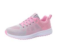 Basket Femme Sport Sneakers Femme Éte - Sneakers Estivales en Maille Respirante pour Port Prolongé Baskets à Lacets Au Décontracté pour Études et Loisirs Chaussures Casual Légères pour Quotidien