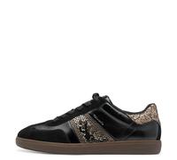 Basket femme Tamaris cuir moderne à lacets Noir 41