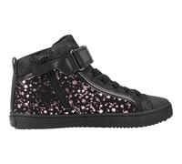 Geox J Kalispera Girl Basket, Noir/Violet, 37 EU