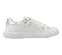 Geox J NETTUNO Girl B, Basket Fille, White/Silver,