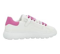 Geox J PUFFYPOP Girl Baskets pour Fille, Blanches, Fuchsia, 34 EU, Blanc DK Fuchsia, 34 EU