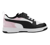 Puma Baskets Rebound V6 LO AC+ PS Blanc/Noir Rose nacré 45 EU Enfant, 30 EU