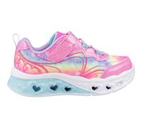 Skechers Flutter Heart Lights Groovy Swirl Botte de randonnée, Rose, 21 EU