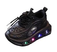 Basket Fille Running 33,Chaussures De Sport Lumineuses Et DéContractéEs Respirantes avec LumièRe pour Enfants Moyens Et Petits Chaussures De Marche LéGèRes à Semelle Souple pour BéBéS