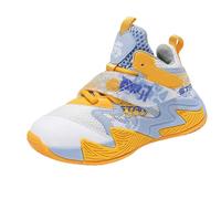 Basket Garcon,Boys Shoes Kids Running Lightweight Breathable Sport Sneakers（Toddle & Little Kid & Big Kids） Chaussettes Pastèque(Yellow,33.5 Big Kids)