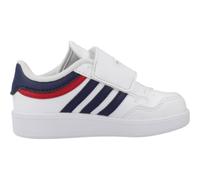 adidas Hoops 4.0 Shoes Chaussures Mixte bébé, FTWR White Dark Blue Better Scarlet, 21 EU