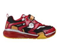 Geox Garçon J Bayonyc Boy Basket, Black Red, 35 EU