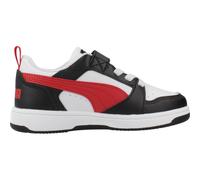 Puma Baskets enfant mixte Rebound V6 Lo AC+ PS Blanc/All Time Red/Noir Taille 28 EU