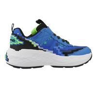 Skechers Chaussures Mega-Craft 4K – Bleu/Vert-Lime – Largeur moyenne – 37 – Lavable en machine