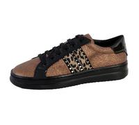 Geox Femme Chaussures de Sport PONTOISE, Dame Chaussures de Ville à Lacets,Chaussures de Rue,Baskets,élégant,Bronze/Tobacco,38 EU / 5 UK
