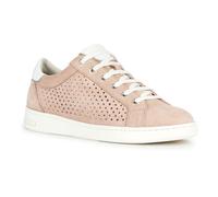 Basket Geox Femme D Jaysen - Nude-White - Taille 39 - Lacets - Daim-Nubuck - Plat 37