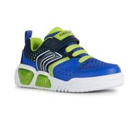 Basket GEOX Garçon J Illuminus Boy - Royal Lime - Lacets - Confortable et amortissante 24