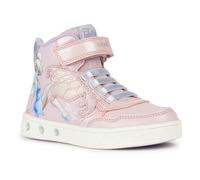 Basket Geox J Skylin Girl - Rose / Lilas - Enfant - Plat - Textile - Lacets - Fille