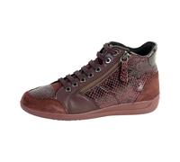 Geox Femme D Myria C Sneakers, Black, 37 EU