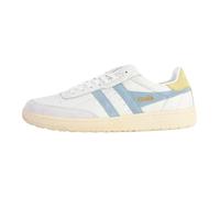 Basket Gola Falcon Femme - Blanc Glace Citron - Cuir Plate Basse Confortable 39