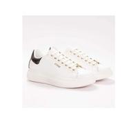Basket - Guess - Femme - Classic gold logo - Blanc - cuir 40