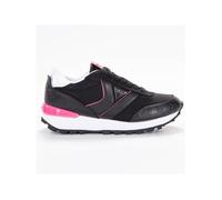 Basket Guess Femme Samsin logo gaufre Noir cuir 38