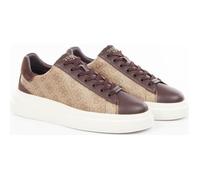 Guess Baskets Homme Elba Beige Simili cuir Logo 4G Taille 44