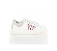 Guess Baskets Homme Vibo Logo Triangle Rouge Blanc Taille 45
