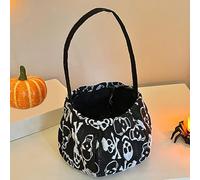 Basket Halloween, 6.3x5.12x1.18in Sac de bonbons de chauve-souris, truc de décoration de festival ou sac de friandise, Halloween Candy Bucket For Goodies Kids Adventures Home Holiday Photo Cosplay Fam