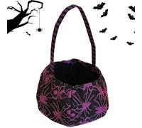 Basket Halloween, 6.3x5.12x1.18in Sac de bonbons de chauve-souris, truc de décoration de festival ou sac de friandise, Halloween Candy Bucket For Goodies Kids Adventures Home Holiday Photo Cosplay Fam