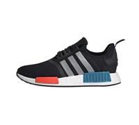 adidas NMD_r1 Baskets Homme, Core Black Silver Met Solar Red, 44 EU