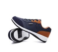 Basket Homme Leather - Multisport - Blue - FUNMOON - Cuir - Lacets - Plat 40